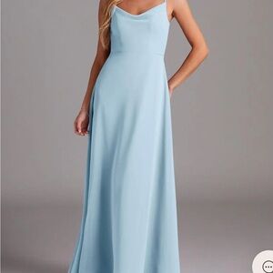 Azazie Sky Blue Daenerys Dress